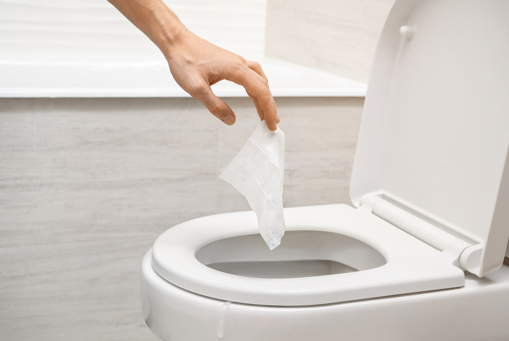 flushable wipes