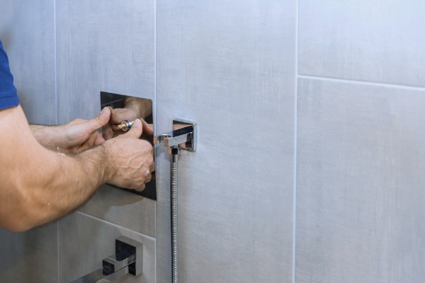 shower fixture valve installation